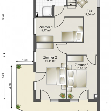 Grundriss 2. Obergeschoss Grundriss 2. Obergeschoss
