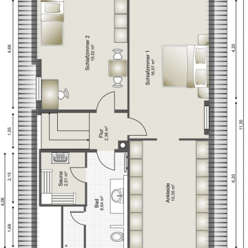Grundriss Dachgeschoss