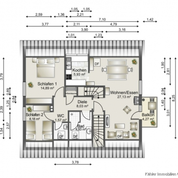 Grundriss Dachgeschoss