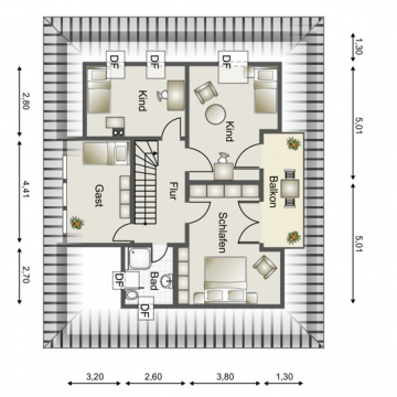 Grundriss DG Grundriss DG