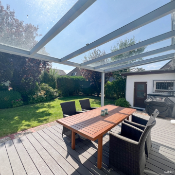 Terrasse mit Glasdach Terrasse mit Glasdach