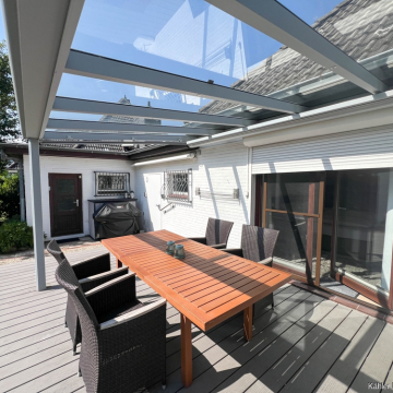 Terrasse mit Glasdach Terrasse mit Glasdach