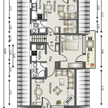 Grundriss Dachgeschoss